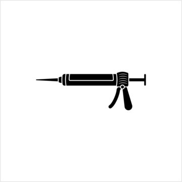 recommend clip art: Silicone Sealant Gun Icon, Silicone Rubber Adhesive Applicator Gun