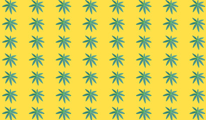 Smooth abstract decorative foliage and floral patterns on a colorful background