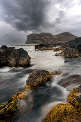 Long Exposure of Coastline on the Azores, Portugal