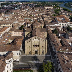 Fototapeta na wymiar Saint Michael church in Pavia, Italy
