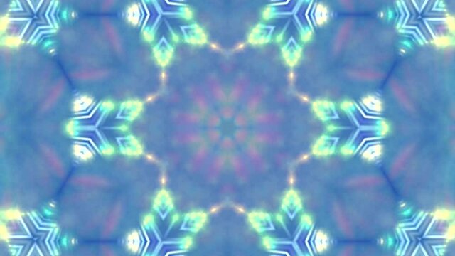 Abstract luminous iridescent blue background.