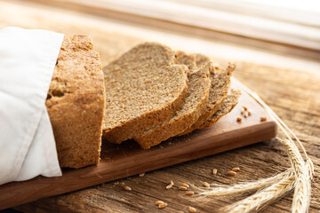 fresh homemade whole wheat bread