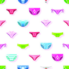 Seamless Pattern Abstract Elements Panty Underpants Wear Vector Design Style Background Illustration Texture For Prints Textiles, Clothing, Gift Wrap, Wallpaper, Pastel