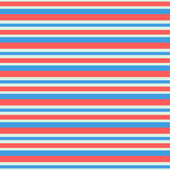 Seamless pattern with red and blue stripes