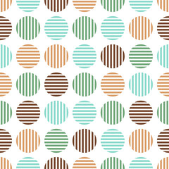 Seamless pattern with colorful circles