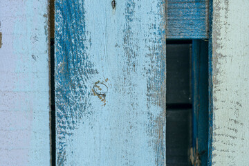Untreated wooden planks painted with pastel colored chalk paint. Vector wood texture background