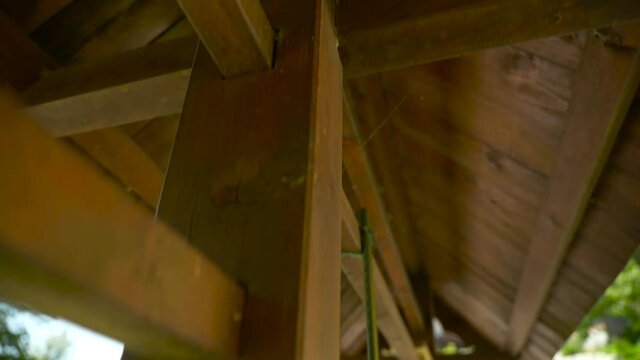 wooden roof