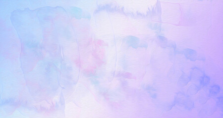 Wallpaper. Paint stains texture. Blue to purple gradient. Illustration
