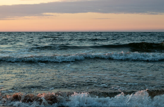 Sea at sunset 