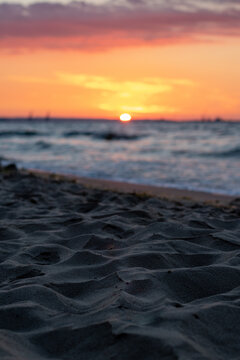 Sunset on the beach