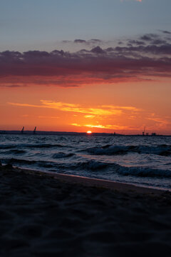 Sunset on the beach