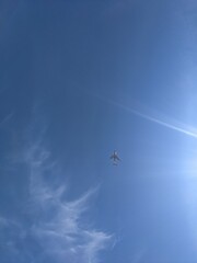 airplane in the sky