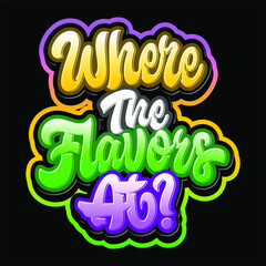 Playful lettering with colorful style