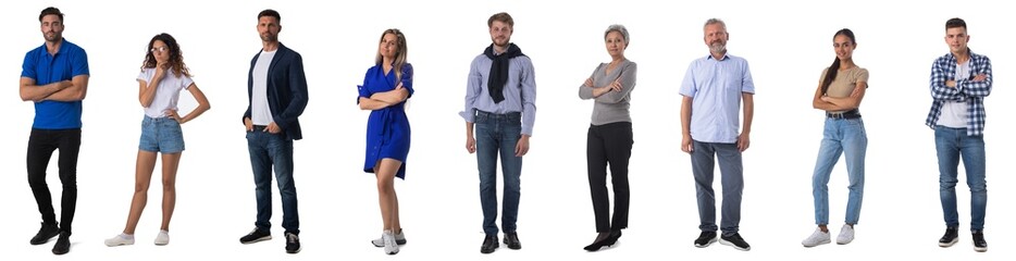 Group of casual people - obrazy, fototapety, plakaty