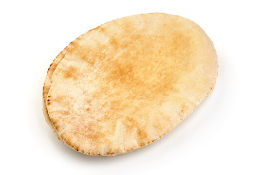 Pita bread, isolated on white background. High resolution image.