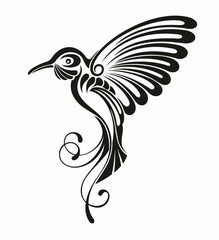Colibri Symbol Logo. Vector Illustration.