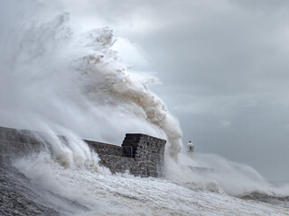 storm in the sea