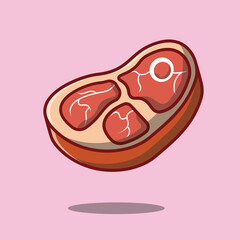 Meat Beef Food Flat Icon Vector 
Design