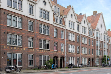 Fototapeta premium Spaarnedammerbuurt, Amsterdam, Noord-Holland Province, The Netherlands