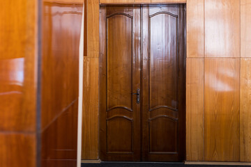 Old doors as a conceptual symbol. Background with copy space for text