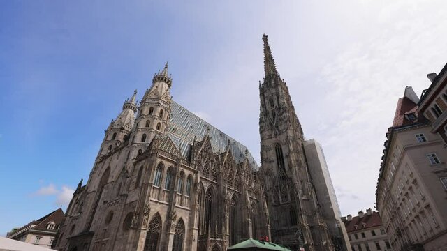 Cathedral St Stephan in Vienna called Stephansdom in the city center - travel photography