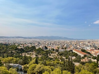 Fototapeta premium Athens from Mars Hill
