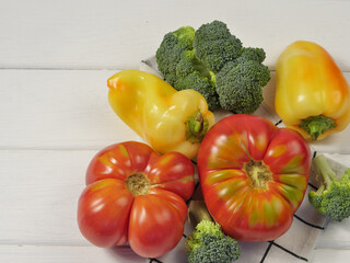 fresh vegetables on the table