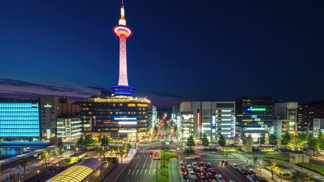 Kyoto sunset timelapse, Japan