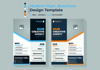 Modern Flyer, Brochure Design Template