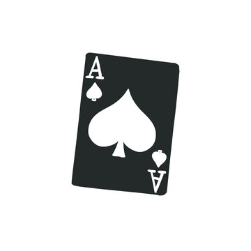 recommend clip art: Ace Card Icon Silhouette Illustration. Poker Game Vector Graphic Pictogram Symbol Clip Art. Doodle Sketch Black Sign.