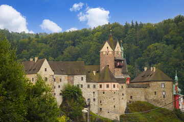 Fototapeta na wymiar Castle Loket near Karlovy Vary, Czech Republic