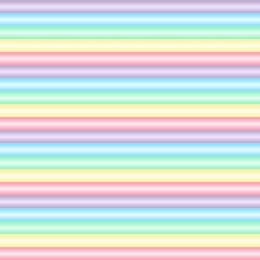 Rainbow seamless pattern background. Pastel horizontal line background. Rainbow wall. Vector background.