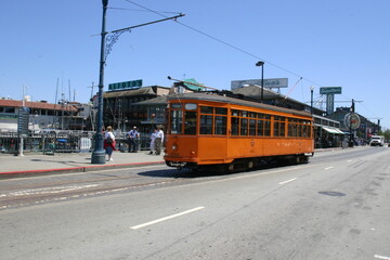 Fototapeta na wymiar San Francisco Street Car Public Transportation
