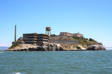Alcatraz National Park  Prison Jail Island in the Middle of San Francisco Bay California