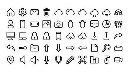 Essentials user interface icon set