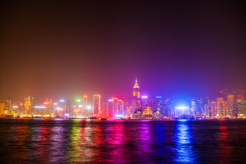 Fototapeta na wymiar Hong Kong city skyline, China