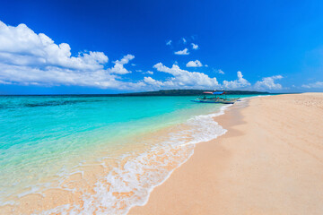 Fototapeta premium White sand beach Boracay island, Philippines