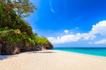 White sand beach in Boracay, Philippines