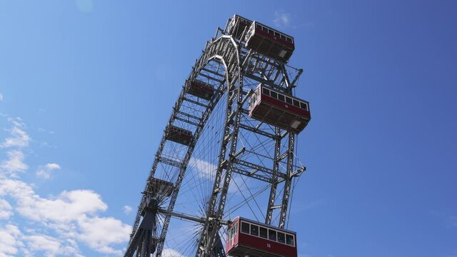 Vienna Ferris Wheel at Prater Entertainment Park - travel photography