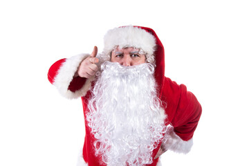 Party and vacation. Funny santa claus and weekend.
