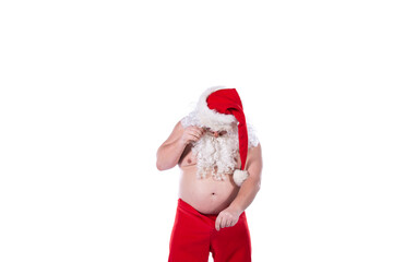 Funny Santa Claus and health problems.