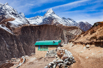 Mountain landscape in Everest region, Nepal