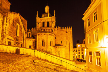 Fototapeta na wymiar Coimbra Old Cathedral or Se Velha