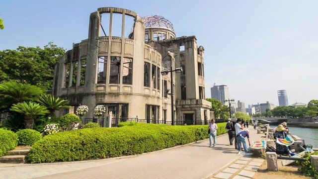 HIROSHIMA, JAPAN: Timelapse of Hiroshima's Atomic Dome