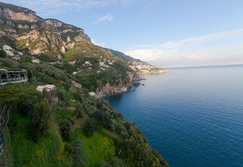 Fototapeta na wymiar Italian Cliffs and Ocean