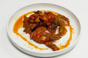 sweet chili sauce glazed crispy fried chicken, asian street snack