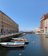 Fototapeta na wymiar Trieste, seaport in Italy