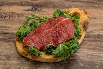 Raw beef steak for grill