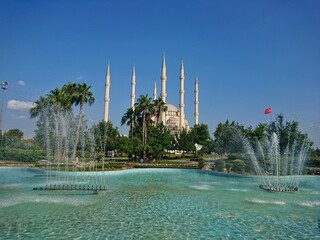 mosque with six minarets 