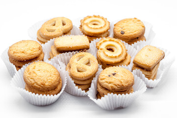 assorted biscuits close up